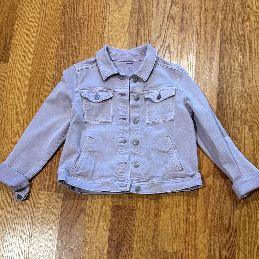 Like New! Lavender Denim Jacket